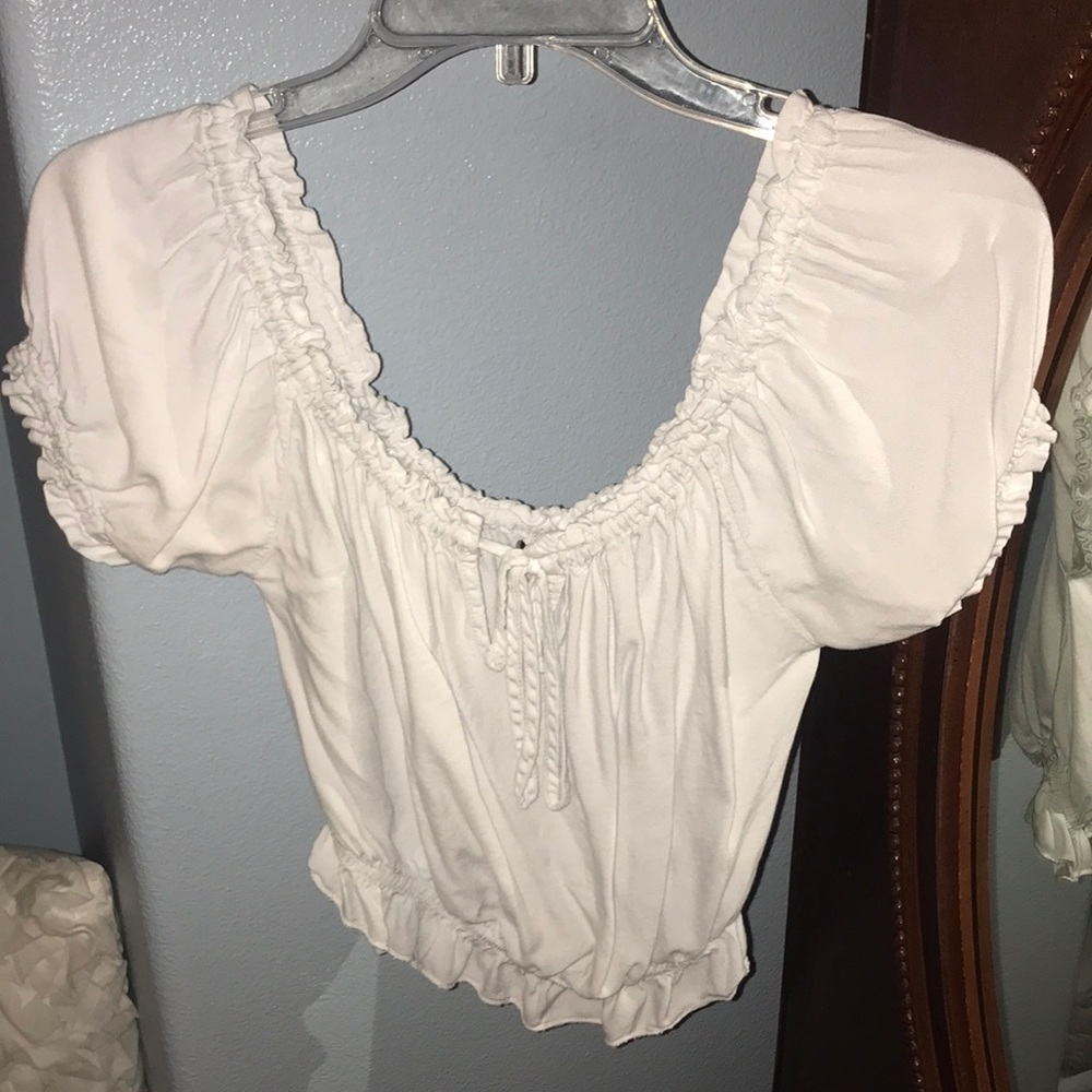 white Brandy boho top